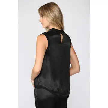 Sleeveless Satin Top